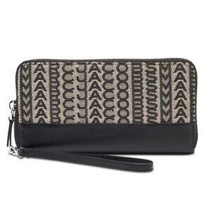 MARC JACOBS The Monogram Jacquard Continental Wristlet Wallet